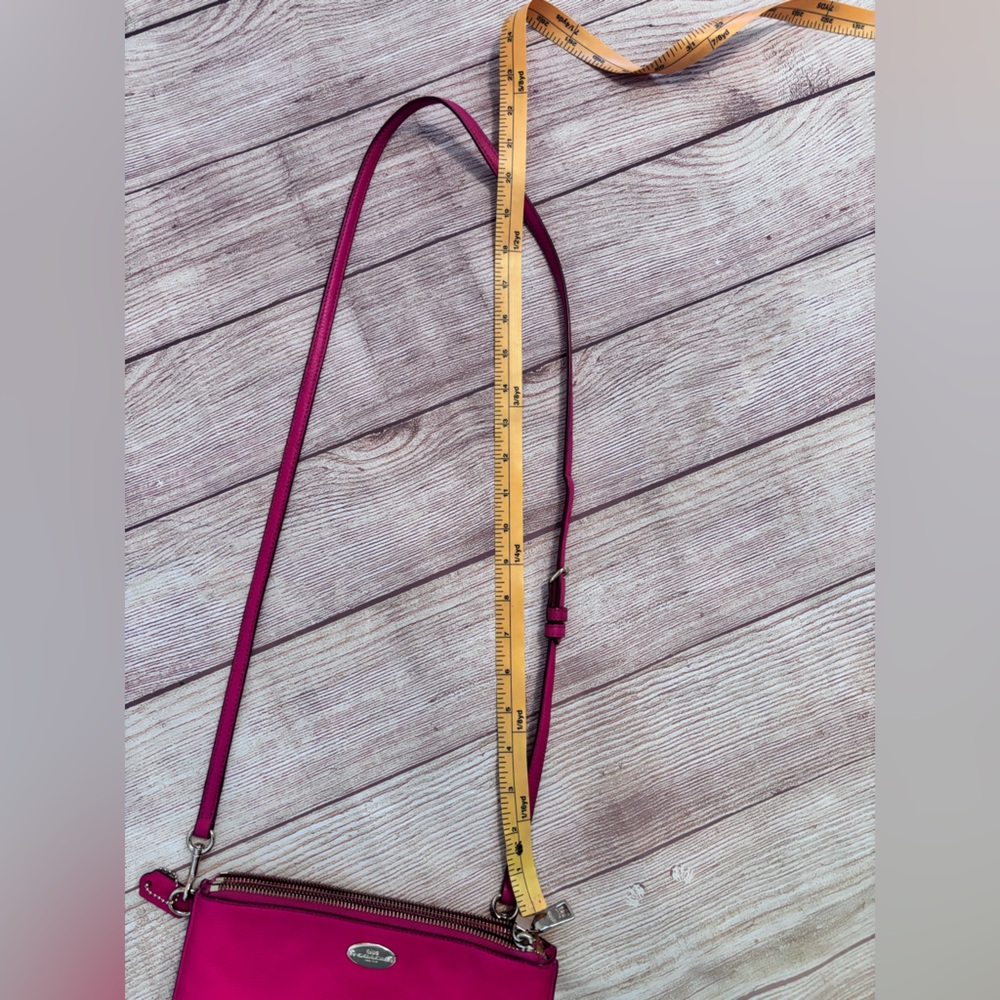 Coach Fuchsia Leather Crossbody - Picture 9 of 9